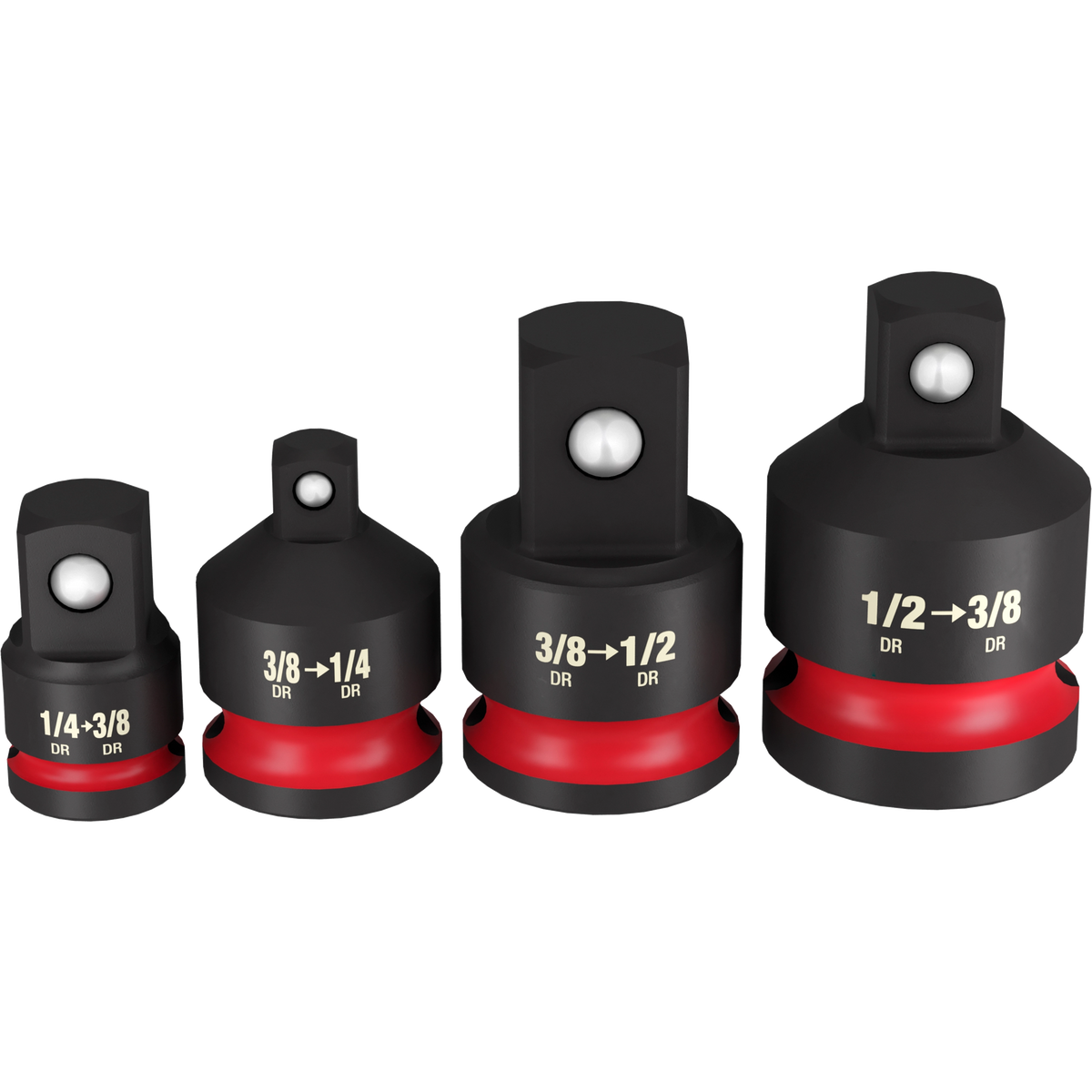 Milwaukee 49-66-6742 SHOCKWAVE Impact Duty 1/4"-1/2"Drive Adapter Set