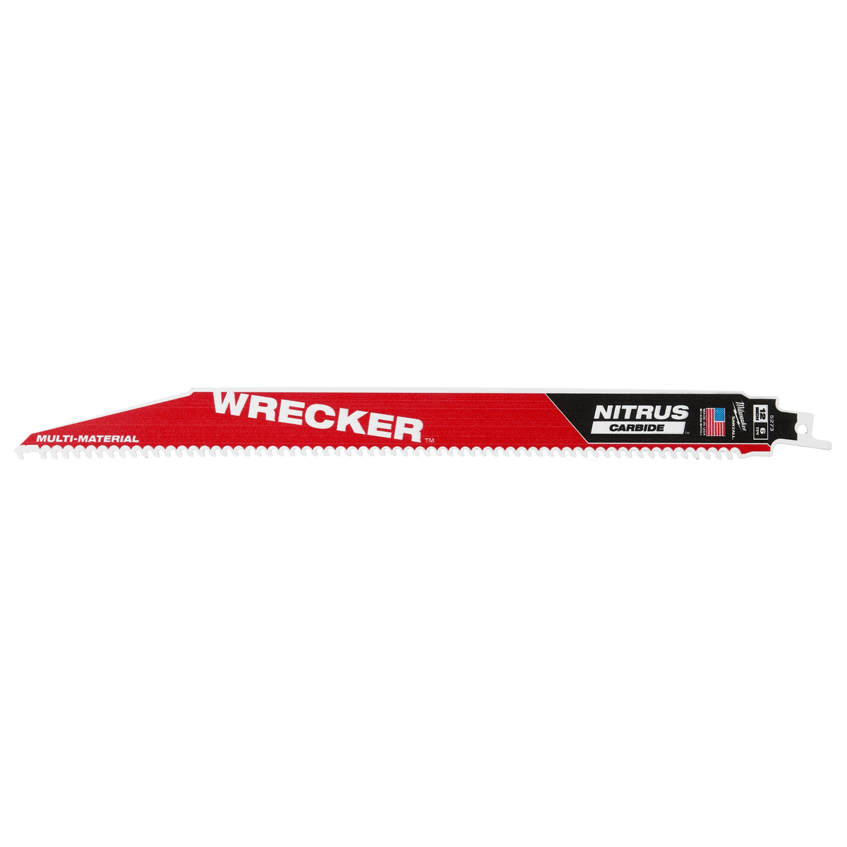 Milwaukee 48-00-5273 12" WRECKER with NITRUS Carbide SAWZALL Blade for Multi-Material (Pack of 5)