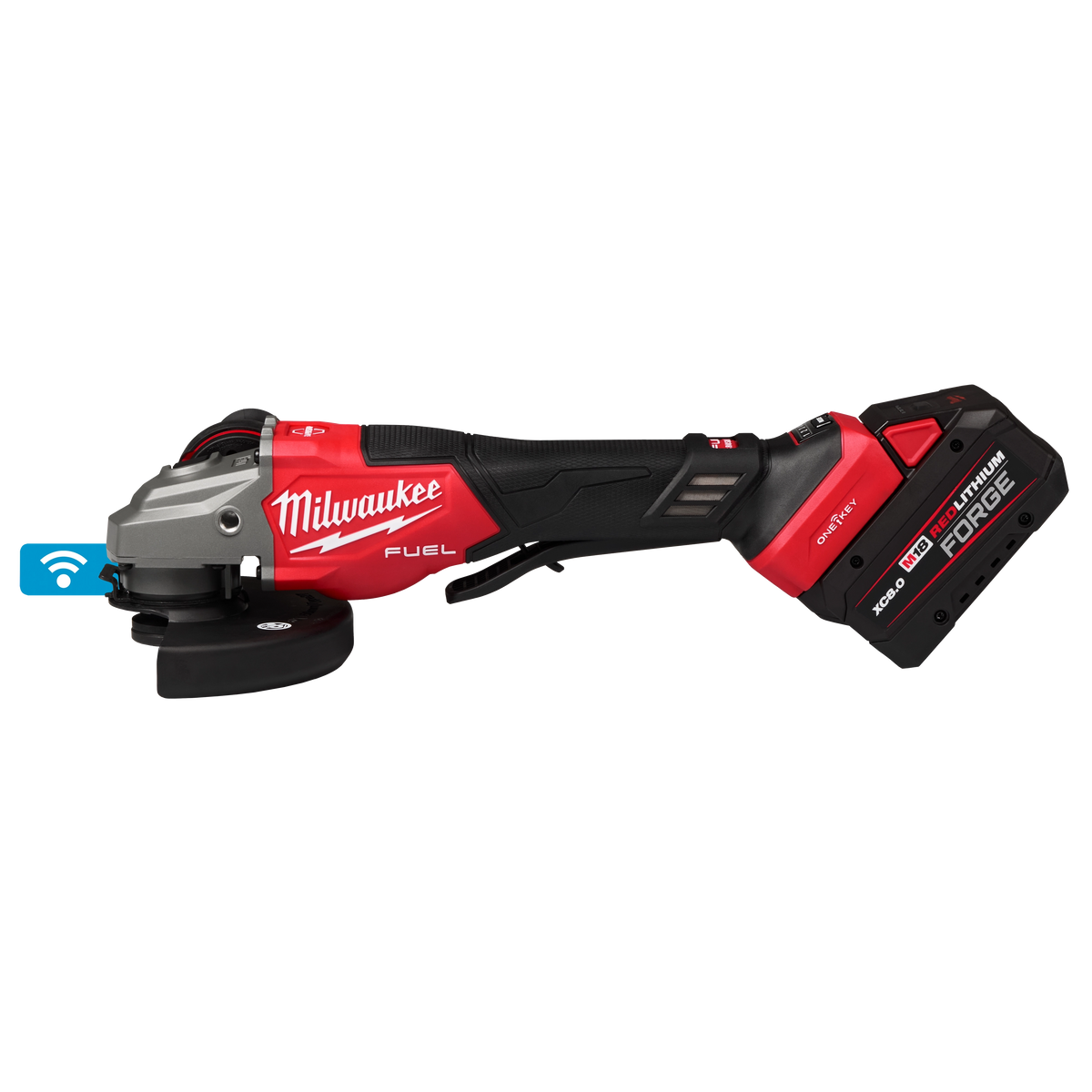 Milwaukee 3672-22 M18 FUEL 4-1/2"-6" Variable Speed Braking Grinder, Paddle Switch w/ ONE-KEY Kit