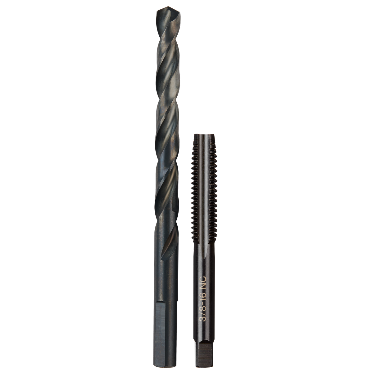 Milwaukee 49-57-5548 3/8"-16 NC Straight Flute Plug Tap & 5/16" Drill Bit