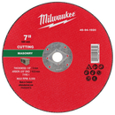 Milwaukee 49-94-1920 7" x 1/8" x 5/8" DKO Masonry Cut Off Wheel -Type 1 (Pack of 10)