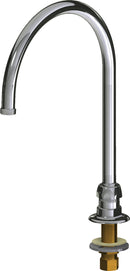 Chicago Faucets 626-GN8AFCABCP Lead-Free Remote Spout, Deck-Mount