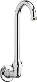 Chicago Faucets 629-ABCP Lead-Free Remote Spout, Wall-Mount