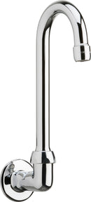 Chicago Faucets 629-E36ABCP Lead-Free Remote Spout, Wall-Mount