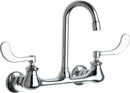 Chicago Faucets 631-ABCP Lead-Free Wall-mounted manual faucet with adjustable centers