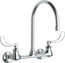 Chicago Faucets 631-GN8AE3ABCP Lead-Free Wall-mounted manual faucet with adjustable centers
