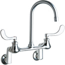 Chicago Faucets 631-RGN2AE3ABCP Lead-Free Wall-mounted manual faucet with adjustable centers