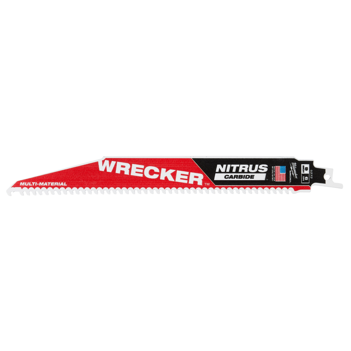 Milwaukee 48-00-5272 9" WRECKER with NITRUS Carbide SAWZALL Blade for Multi-Material (Pack of 5)