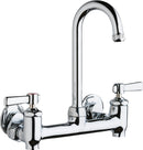 Chicago Faucets 640-GN1AE1-369YAB Lead-Free Wall-mounted manual faucet with adjustable centers