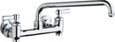 Chicago Faucets 640-L12E1-369YAB Lead-Free Wall-mounted manual faucet with adjustable centers