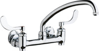 Chicago Faucets 640-L9E1-317YAB Lead-Free Wall-mounted manual faucet with adjustable centers