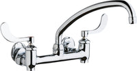 Chicago Faucets 640-L9E35-317YAB Lead-Free Wall-mounted manual faucet with adjustable centers