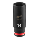 Milwaukee 49-66-6048 SHOCKWAVE Impact Duty 1/4" Drive 14MM Deep 6 Point Socket