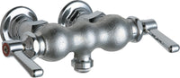 Chicago Faucets 65-261ABRCF Lead-Free Wall-mounted manual faucet with 3-3/8" centers