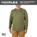 Milwaukee 604GN-2X FREEFLEX Hybrid Work Tee | Long Sleeve, Green, 2X-Large