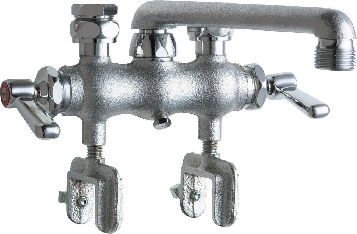 Chicago Faucets 686-RCF Manual laundry tray faucet with mounting clamps, NPT