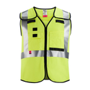 Milwaukee 48-73-5314 AR/FR Cat. 1 Class 2 Breakaway High Visibility Yellow Safety Vest - 4XL/5XL (ANSI/CSA) (Pack of 7)