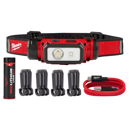 Milwaukee 2163-21 REDLITHIUM USB Hard Hat Headlamp