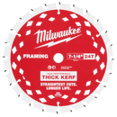 Milwaukee 48-40-2740 7-1/4" 24T Thick Kerf Framing Circular Saw Blade Contractor Pack (Pack of 50)