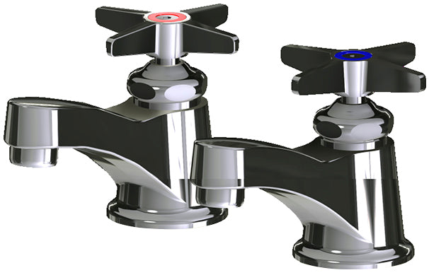 Chicago Faucets 700-E74PRABCP Lead-Free Deck-mounted manual faucet, single-hole, single-supply