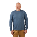 Milwaukee 604BL-3X FREEFLEX Hybrid Work Tee | Long Sleeve, Blue, 3X-Large