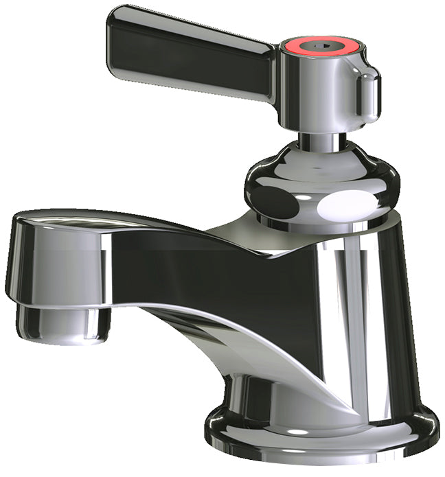 Chicago Faucets 730-E70HOTABCP Lead-Free Deck-mounted manual faucet, single-hole, single-supply