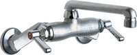 Chicago Faucets 737-XKCRCF Wall-mounted manual faucet with 3-3/8" centers, NPT