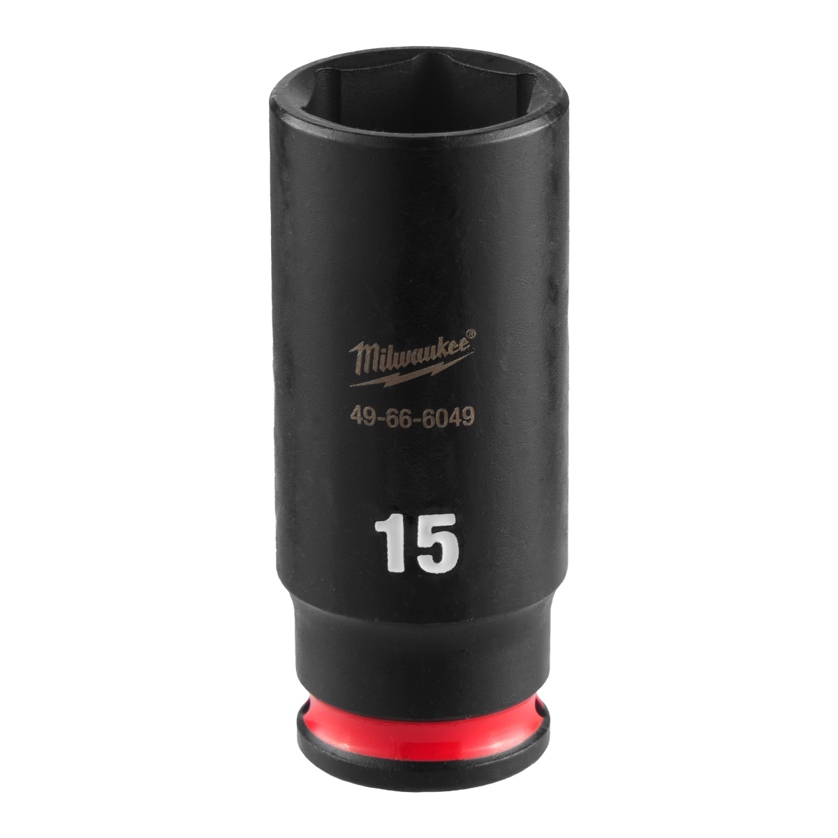 Milwaukee 49-66-6049 SHOCKWAVE Impact Duty 1/4" Drive 15MM Deep 6 Point Socket