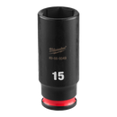 Milwaukee 49-66-6049 SHOCKWAVE Impact Duty 1/4" Drive 15MM Deep 6 Point Socket