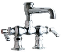 Chicago Faucets 772-L5VBCP Deck-mounted manual faucet with 3-3/8" centers, NPT