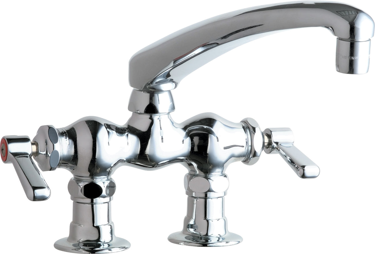 Chicago Faucets 772-L8ABCP Deck-mounted manual faucet with 3-3/8" centers