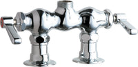 Chicago Faucets 772-LESAB Lead-Free Deck-mounted manual faucet with 3-3/8" centers, Brass, NPT