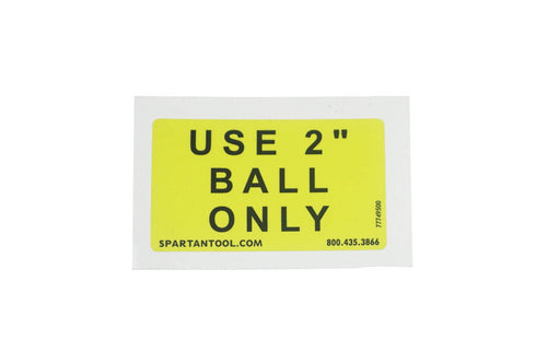 Spartan Tool Hitch Coupler Decal 77749500