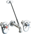 Chicago Faucets 782-ISXKCCP Concealed wall-mount faucet with 8" centers, Brass, NPT
