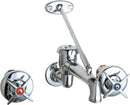 Chicago Faucets 782-VBXKCCP Concealed wall-mount faucet with 8" centers, Brass, NPT