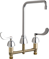 Chicago Faucets 786-HR8AE35V317AB Lead-Free Deck-mounted manual faucet with 8" centers