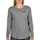 Milwaukee F552G-L Women's FREEFLEX Hybrid Tee - Long Sleeve Gray L