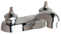 Chicago Faucets 802-VLEHAB Lead-Free Deck-mounted manual faucet with 4" centers, Brass, NPSM