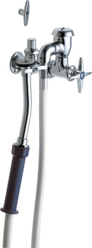 Chicago Faucets 809-CP Bed pan cleaner with loose key shutoff, NPT