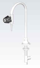 Chicago Faucets 830-PVDF Laboratory Faucet, Deck-Mount
