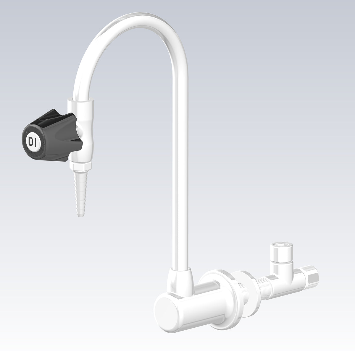 Chicago Faucets 831-PVDF Laboratory Faucet, Wall-Mount