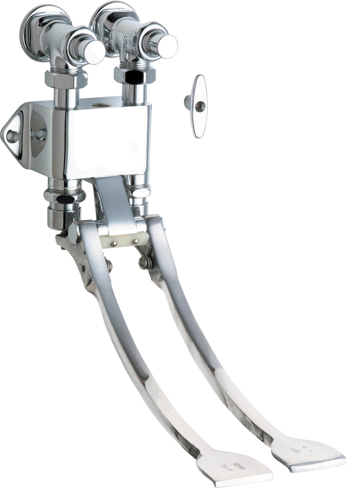 Chicago Faucets 834-EPSLOABCP Lead-Free Remote Valve, Wall-Mount