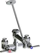 Chicago Faucets 835-369CP Wall-mounted manual faucet with 6" centers, NPT