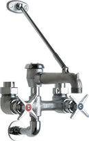 Chicago Faucets 835-RCF Wall-mounted manual faucet with 6" centers, NPT