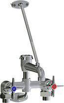 Chicago Faucets 835-SFBRCF Wall-mounted manual faucet with 6" centers, NPT