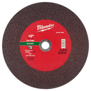 Milwaukee 49-94-1935 12" x 1/8" x 1" Masonry Cut Off Wheel -Type 1 (Pack of 10)