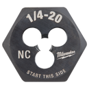 Milwaukee 49-57-5334 1/4"-20 NC 1-Inch Hex Threading Die