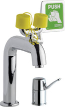 Chicago Faucets 8451-ABCP Lead-Free Single-handle emergency eyewash with faucet, Compression
