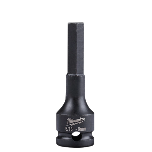 Milwaukee 49-66-5151 SHOCKWAVE Impact Duty 5/16" Lineman's 3/8" Drive Hex Bit Socket