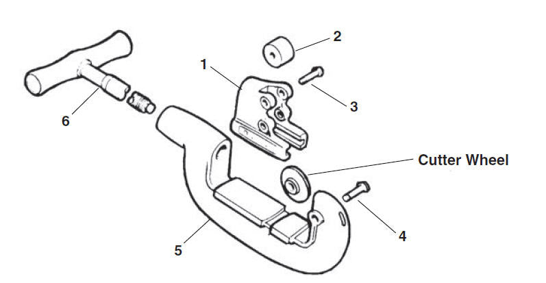 RIDGID 33305 Frame, for 1/8" - 2" Wide-Roll Heavy Duty Pipe Cutter